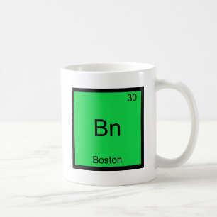 Bn - ボストン市 化学元素記号 Tシャツ コーヒーマグカップ