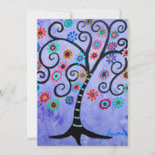 B'nai （ユダヤ教の）バル・ミツバーの招待状 招待状 (裏面)