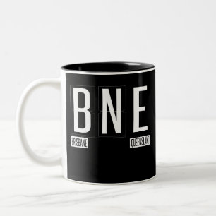 BNE -ブリスベーン-クイーンズランドオーストラリア-空港 ツートーンマグカップ