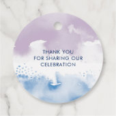 B'NEI（ユダヤ教の）バル・ミツバーシモダンール青水色 フェイバータグ (裏面)