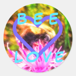 BNEW BEE LOVEスモールラウンドステッカー ラウンドシール