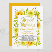 B'Not(ユダヤ教の)バル・ミツバーリクエスト1招待状 招待状 (正面/裏面)