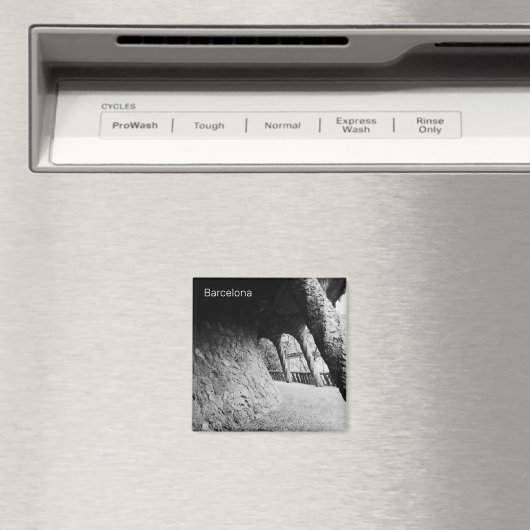 Bnw colonade of Park Guell マグネット (インサイチュ (食洗機))