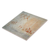 boを描写するAkhethotepのMastabaからのレリーフ、浮き彫り タイル (側面)