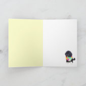 BOオバマのYES私達犬の挨拶状 カード (内部)