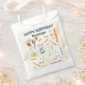 BO PEEP子供部屋RHYMEワードクラウド名コラージュ フェイバーバッグ (クリップ留めされた状態)