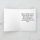 Bo waiting for Santa - Greeting Card シーズンカード (内部)