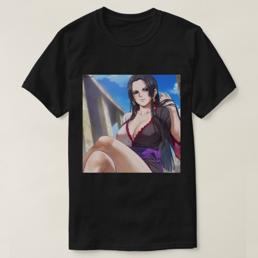 Boa Hancock One Piece Sticker Tシャツ (デザイン正面)