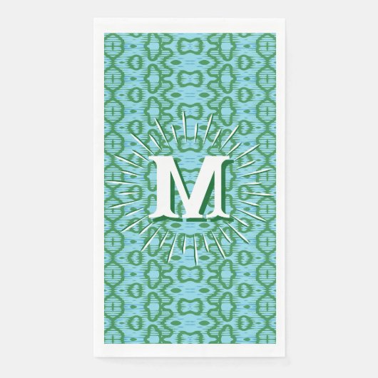 Boa Ripple in Green + Aqua Personalized (正面)