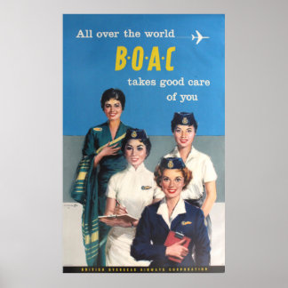 BOAC英国海外航空 ポスター
