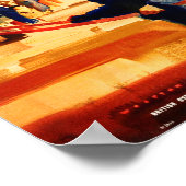 BOAC AIRWAYSで日本へ飛ぶレトロ旅行観光 ポスター (角)