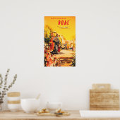 BOAC Tours Holidays Old Travelでインドへフライ ポスター (キッチン)