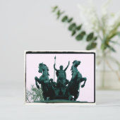 Boadicea銅像 – ウェストミンスターブリッジ – ロンドンカード ポストカード (スタンド正面)