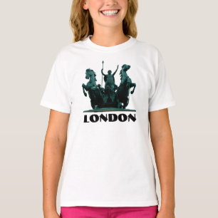 Boadicea銅像 – ウェストミンスター – ロンドンキッズTシャツ Tシャツ