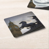 Boadicea銅像 – Big Ben - London Coaster スクエアペーパーコースター (アングル)