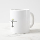 Board and Batten Wainscoting Modern Geometric  ジャンボコーヒーマグカップ (正面右)