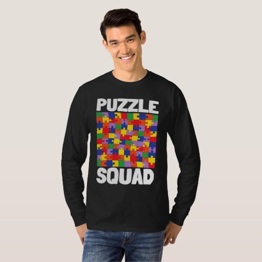 Board Game And Tabletop Board Gamer  Puzzle Squad Tシャツ (正面フル)