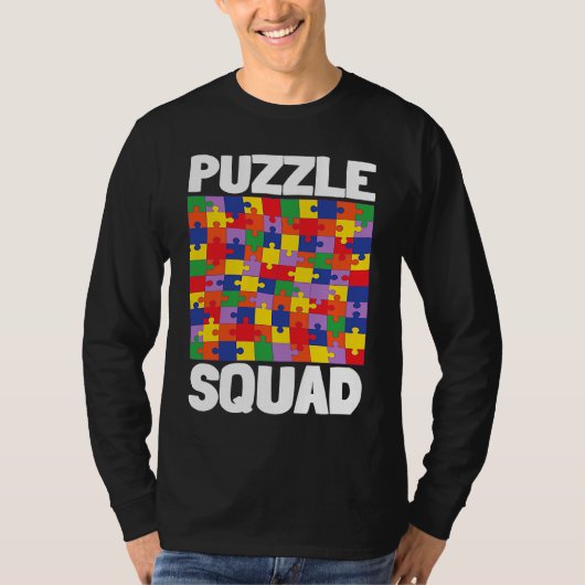 Board Game And Tabletop Board Gamer  Puzzle Squad Tシャツ (正面)