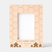Board Game Family Photo  レーザー彫刻フレーム (正面)