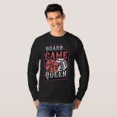 Board Game Queen Dice Tabletop Board Game Player Tシャツ (正面フル)