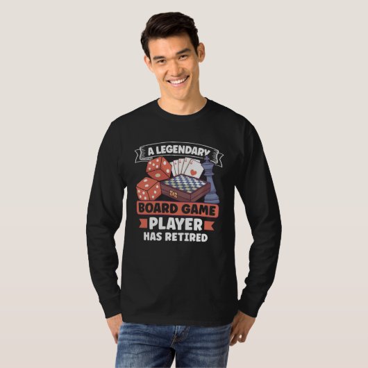 Board Games Chess Board Game Player Gambling Tシャツ (正面フル)