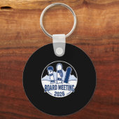 Board Meeting 2026 Funny Snowboarding Winter Srts  キーホルダー (正面)