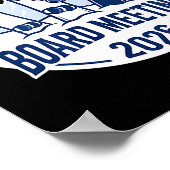 Board Meeting 2026 Funny Snowboarding Winter Srts  ポスター (角)