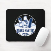 Board Meeting 2026 Funny Snowboarding Winter Srts  マウスパッド (マウス)