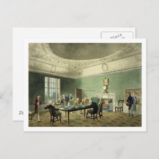 Board of Trade, from 'Ackermann's Microcosm of Lon ポストカード (正面/裏面)