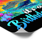 Board The Ship It's A Birthday Trip Matching Birth ポスター (角)