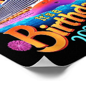 Board The Ship Its A Birthday Trip Party Cruise Sq ポスター (角)