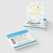 Boarding Pass 6000x6000 (blue) DAM18 ストーンコースター (横)