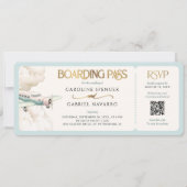 Boarding Pass Airplane Wedding Invitation 招待状 (正面)