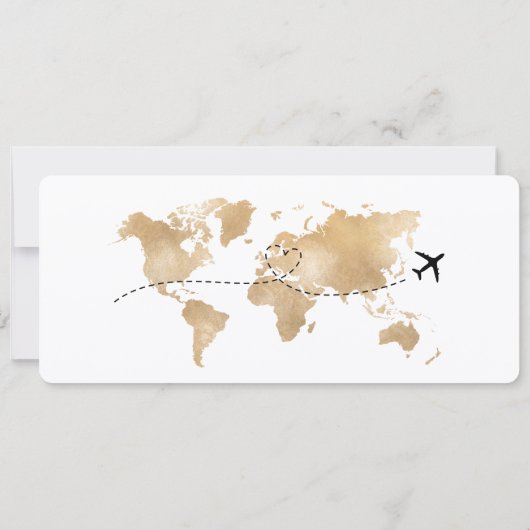 Boarding Pass Birthday Trip Plane Ticket 招待状 (裏面)