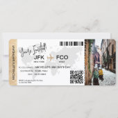 Boarding Pass Birthday Trip Plane Ticket 招待状 (正面)