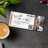 Boarding Pass Birthday Trip Plane Ticket 招待状