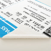 Boarding Pass (blue) シェルパブランケット (3/4)