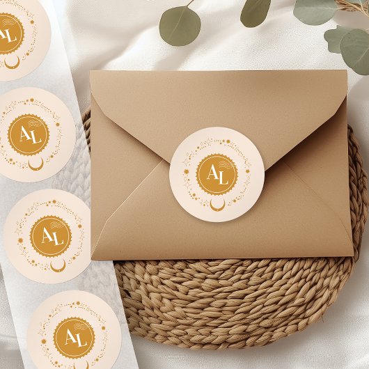 Boarding Pass Cosmic Wedding Destination ラウンドシール