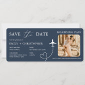 Boarding Pass Destination Wedding QR Code (正面)