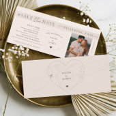 Boarding Pass Destination Wedding Save The Date 招待状