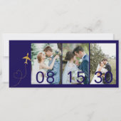 Boarding Pass Save the Date | Destination Wedding  招待状 (裏面)