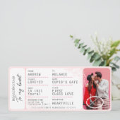 Boarding Pass To Love Plane Ticket Valentine's Day シーズンカード (スタンド正面)