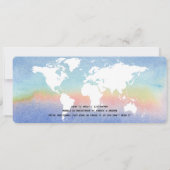 Boarding Pass Travel Themed Couple's Shower 招待状 (裏面)