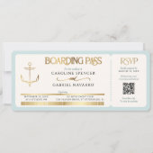 Boarding Pass Wedding Invitation 招待状 (正面)