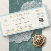 Boarding Pass Wedding Invitation 招待状