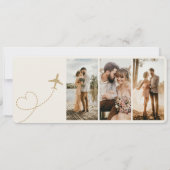 Boarding Pass Wedding Plane Ticket (裏面)