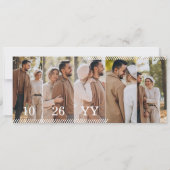 Boarding Plane Ticket Destination Wedding Photo 招待状 (裏面)