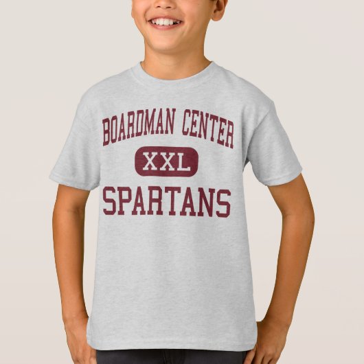 Boardmanの中心- Spartans -中間- Youngstown Tシャツ (正面)