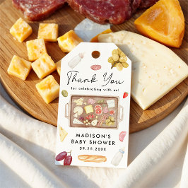 Boards and Bottles Charcuterie Baby Shower ギフトタグ