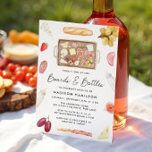 Boards and Bottles Charcuterie Baby Shower 招待状
